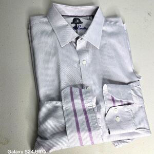 Robert Graham Pin Striped long sleeves Shirt Size Xl Pink Purple